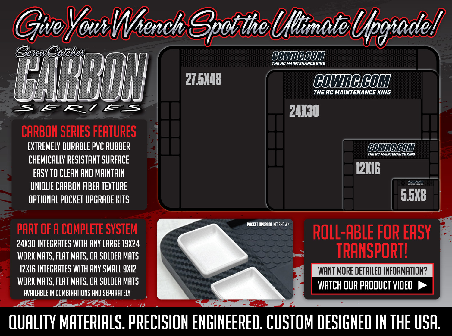 Rubber Pit Mats - Carbon Series Mats - Page 1 - CowRC The RC