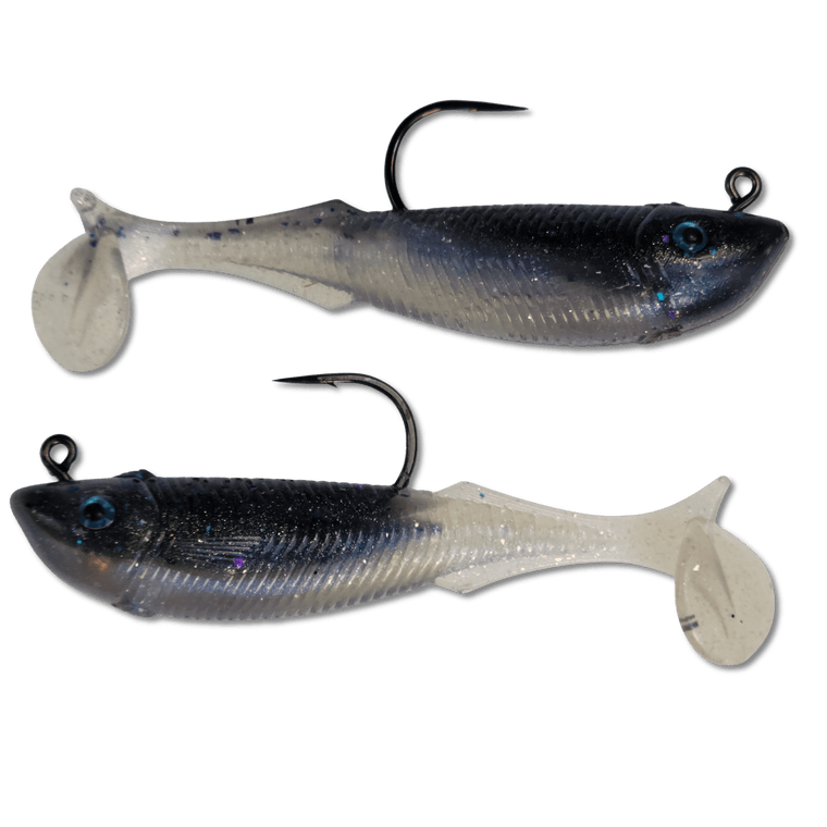 Dougs Custom Lures 3.5" Pre-Rigged Bootkicker Soft Plastic Paddle Tail