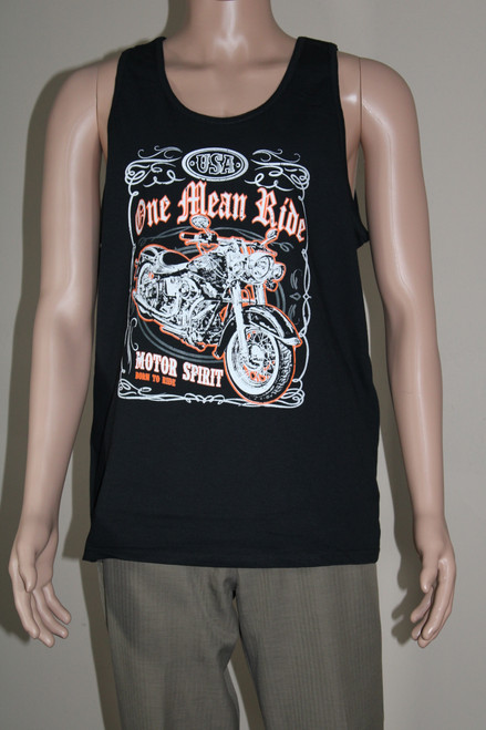 Men's Tank Top With One mean Ride Design