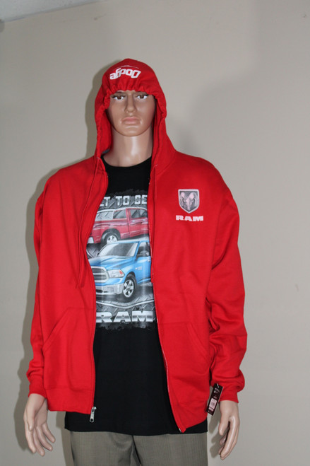 Set of 2 Dodge Built to Serve Design with Red Hoodie