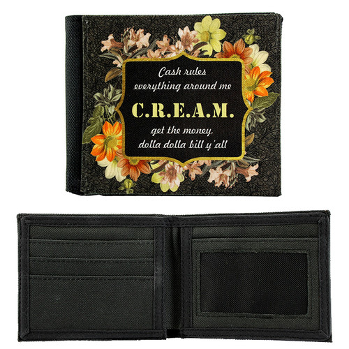 Customizable Nylon Bi-Fold Wallet with Black Body