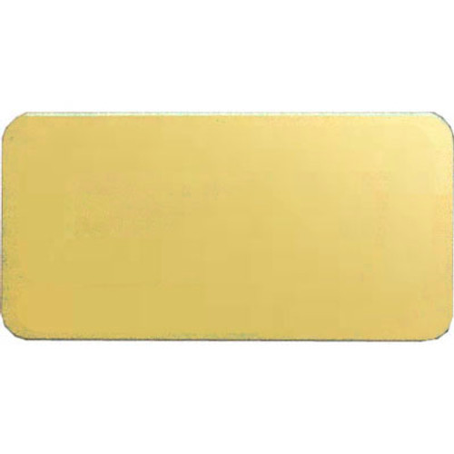 Customizable 1.5x3" Satin Gold Color Aluminum Name Badge