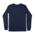 Customizable Long Sleeve Cotton T-Shirt Allows Horizontal Design on Front & Vertical Design on Back