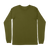 Customizable Long Sleeve Cotton T-Shirt Allows Vertical Design on Front & Horizontal Design on Back