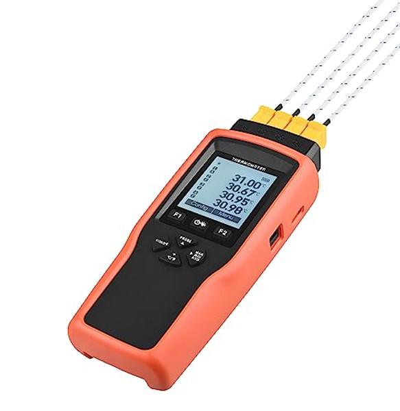 4 Channel Data Logger, Super High Accuracy ±0.1 Deg_C with Measuring Range -200℃~+1370℃