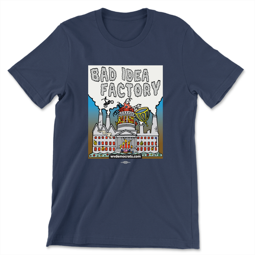 Bad Idea Factory (Unisex Navy Tee)