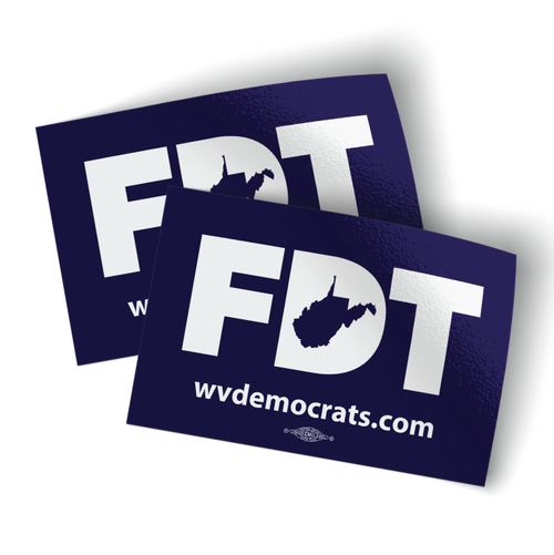 FDT (4.5" x 3" Vinyl Sticker -- Pack of Two!)