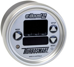 E-Boost 2 Boost Controller & Gauge 66mm (2 5/8") Silver / Silver