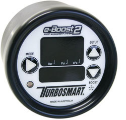 E-Boost 2 Boost Controller & Gauge 66mm (2 5/8") White / Black
