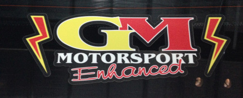 GM Motorsport Enhanced Decal Red & Yellow