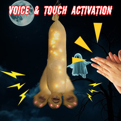 Halloween Inverted Mummy Induction Electric Luminous Hanging Ghost Halloween Inverted Mummy Induction Electric Luminous Hanging Ghost