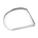 Holden Quarter Circle Geometric Silver Bangle