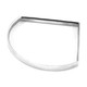 Holden Quarter Circle Geometric Silver Bangle
