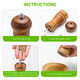Cooking Salt and Pepper Grinder Hand Movement Wood Pepper Mill Kitchen