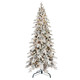 6FT Flocked PE/PVC Christmas Tree with 600 Warm White LED Lights – 935