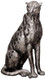 Silver Cheetah Figurine