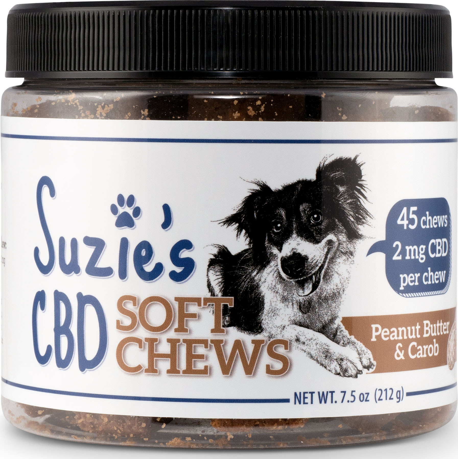 SUZIE'S CBD SOFT CHEWS FOR DOGS TRIAL SIZE | PEANIUT BUTTER/CAROB