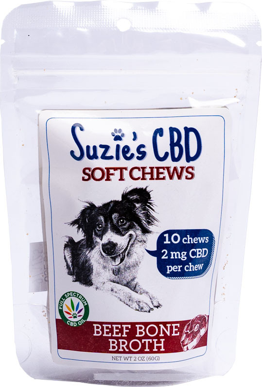 SUZIE'S CBD SOFT CHEWS FOR BIG DOGS | BEEF | 7.5 OZ-6 MG | 079198