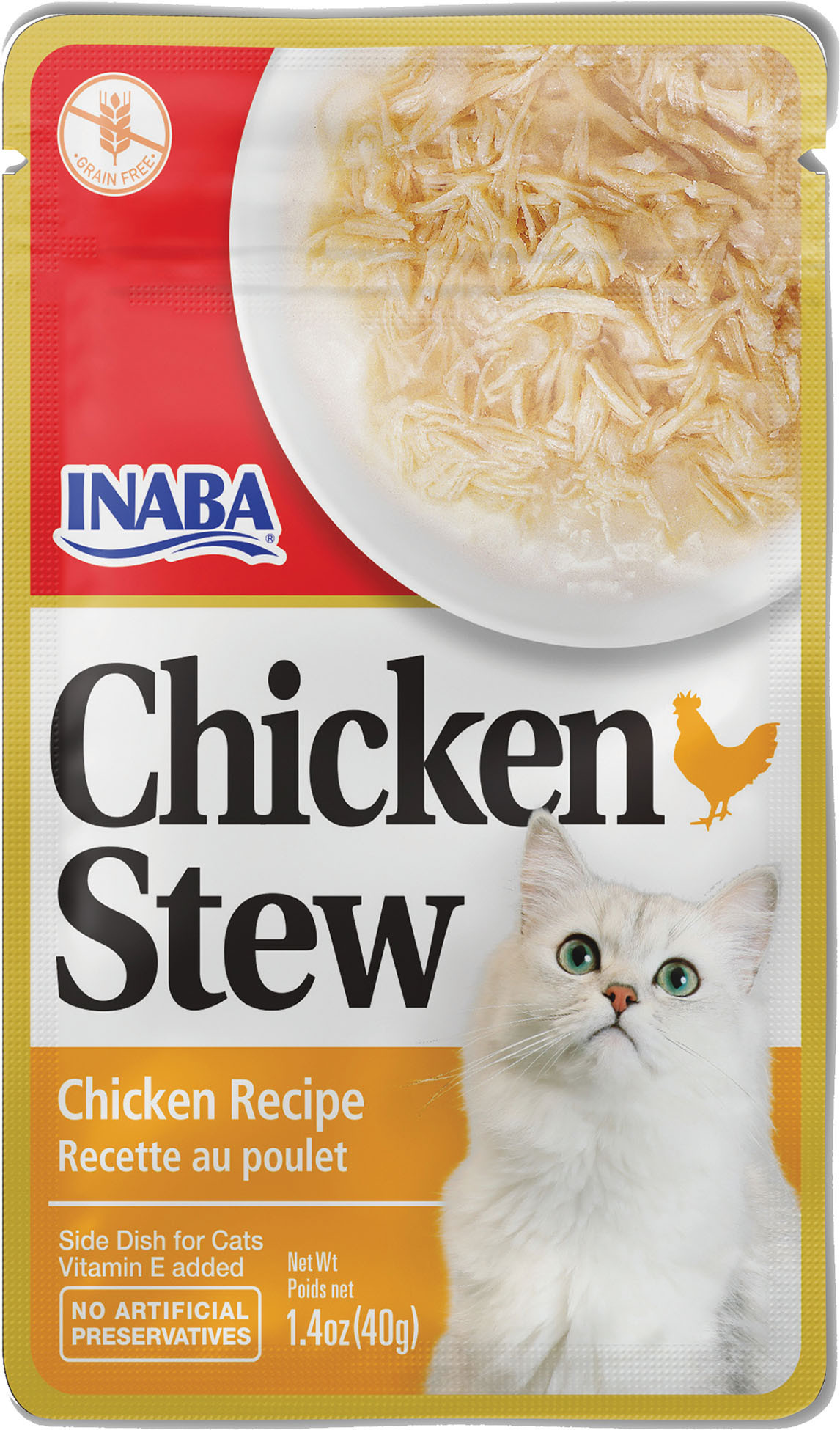 INABA CHICKEN BROTH SIDE DISH FOR CATS | CHICKEN/SALMON | 1.76 OZ