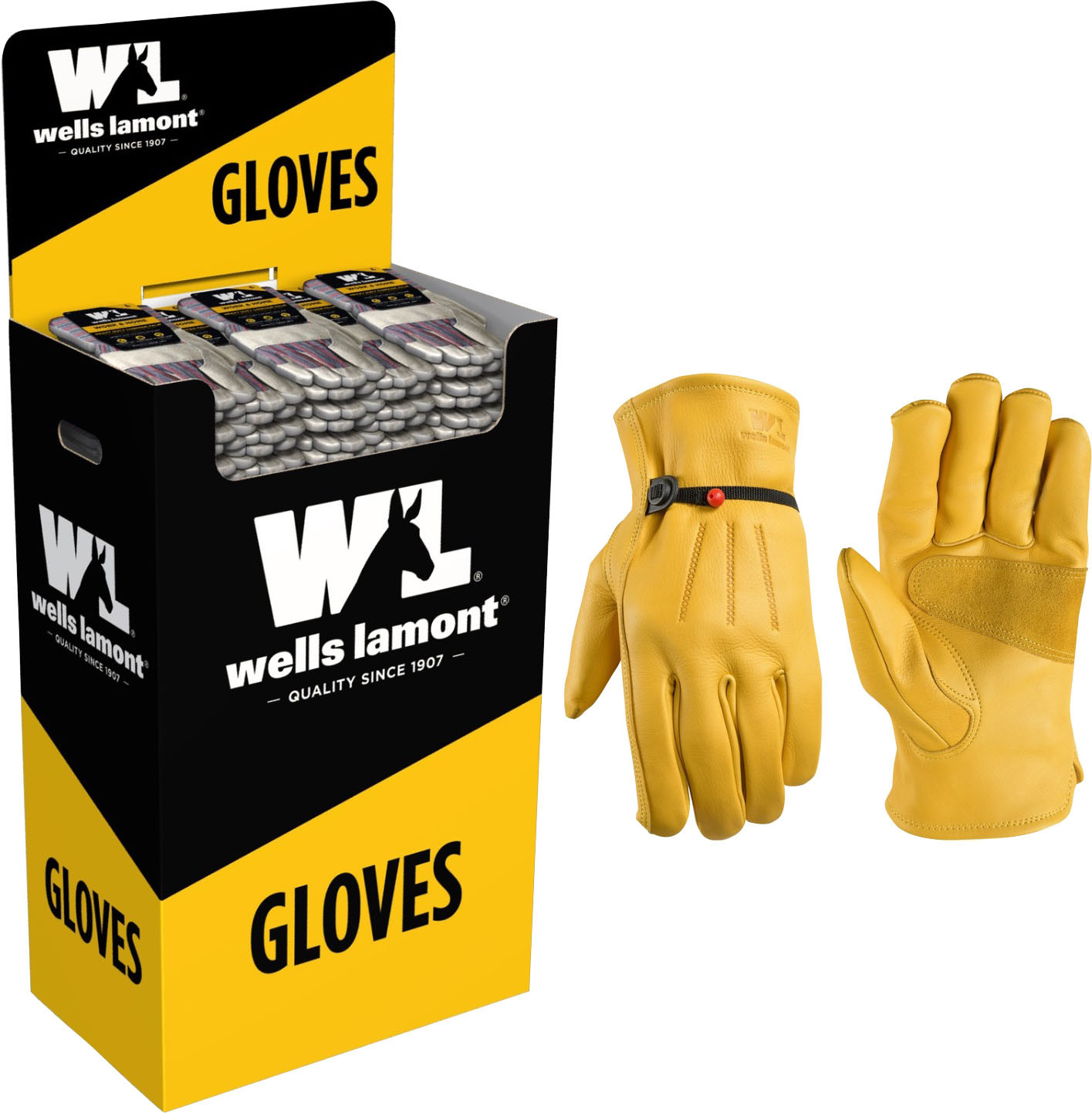 WELLS LAMONT COATED GARDEN GLOVE SPINNER DISLAY | 186 PC | 084369