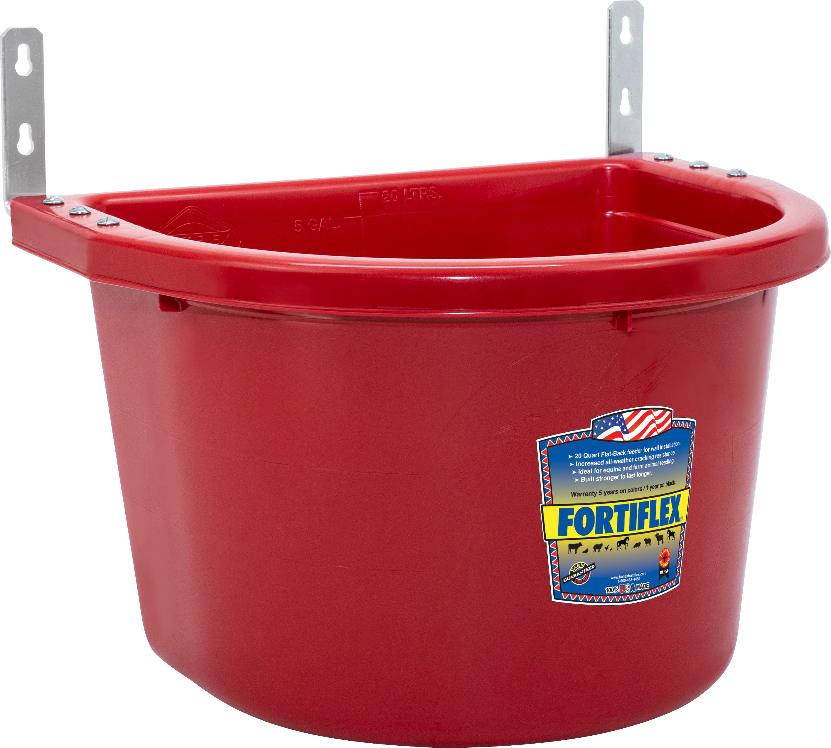 FORTIFLEX OVER THE FENCE FEEDER | BLUE | 20 QT | 088526 - Bradley