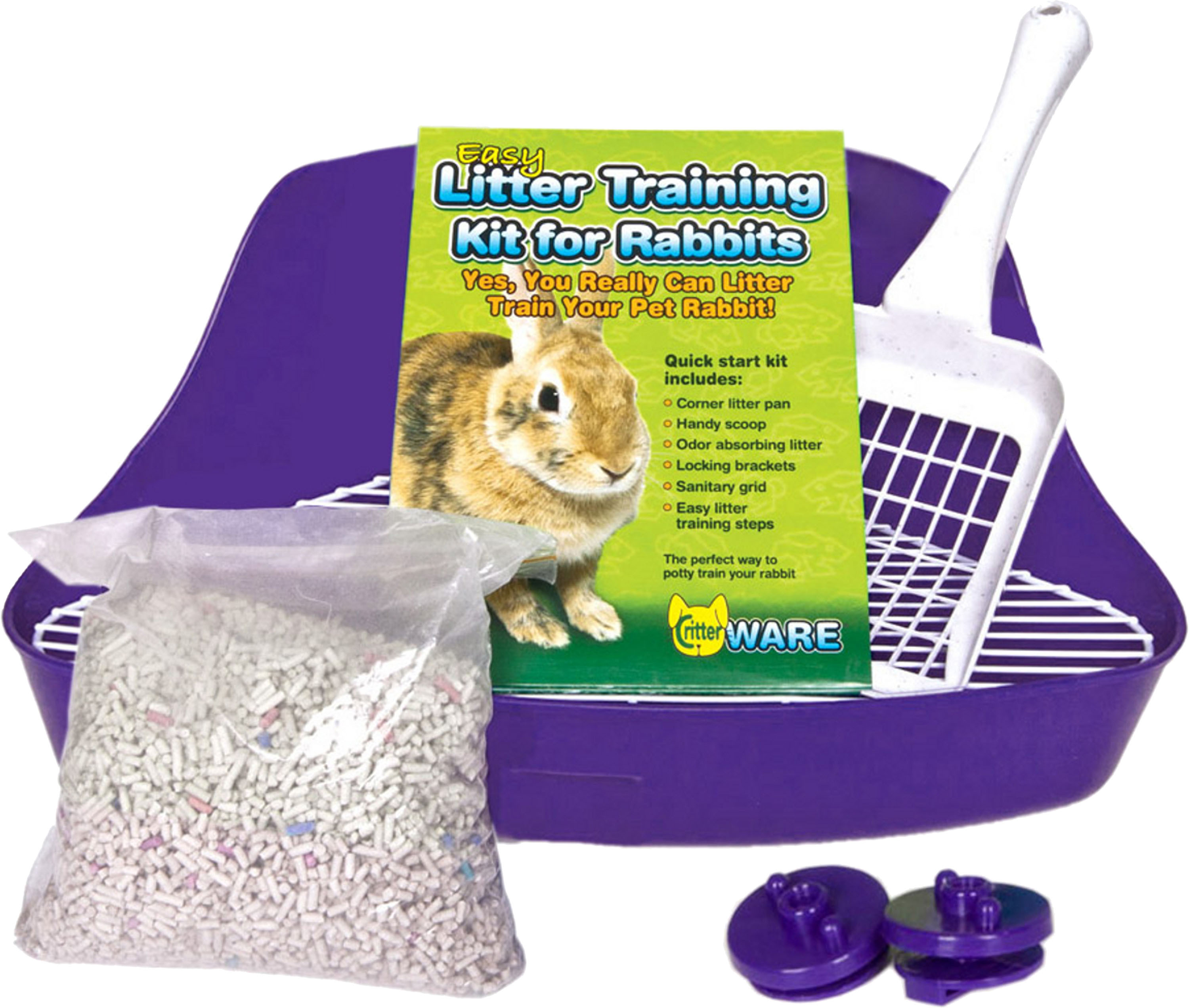 LITTER TRAINING KIT FOR RABBITS | 12.75X9.5X5.75 IN | 089530 - Bradley ...