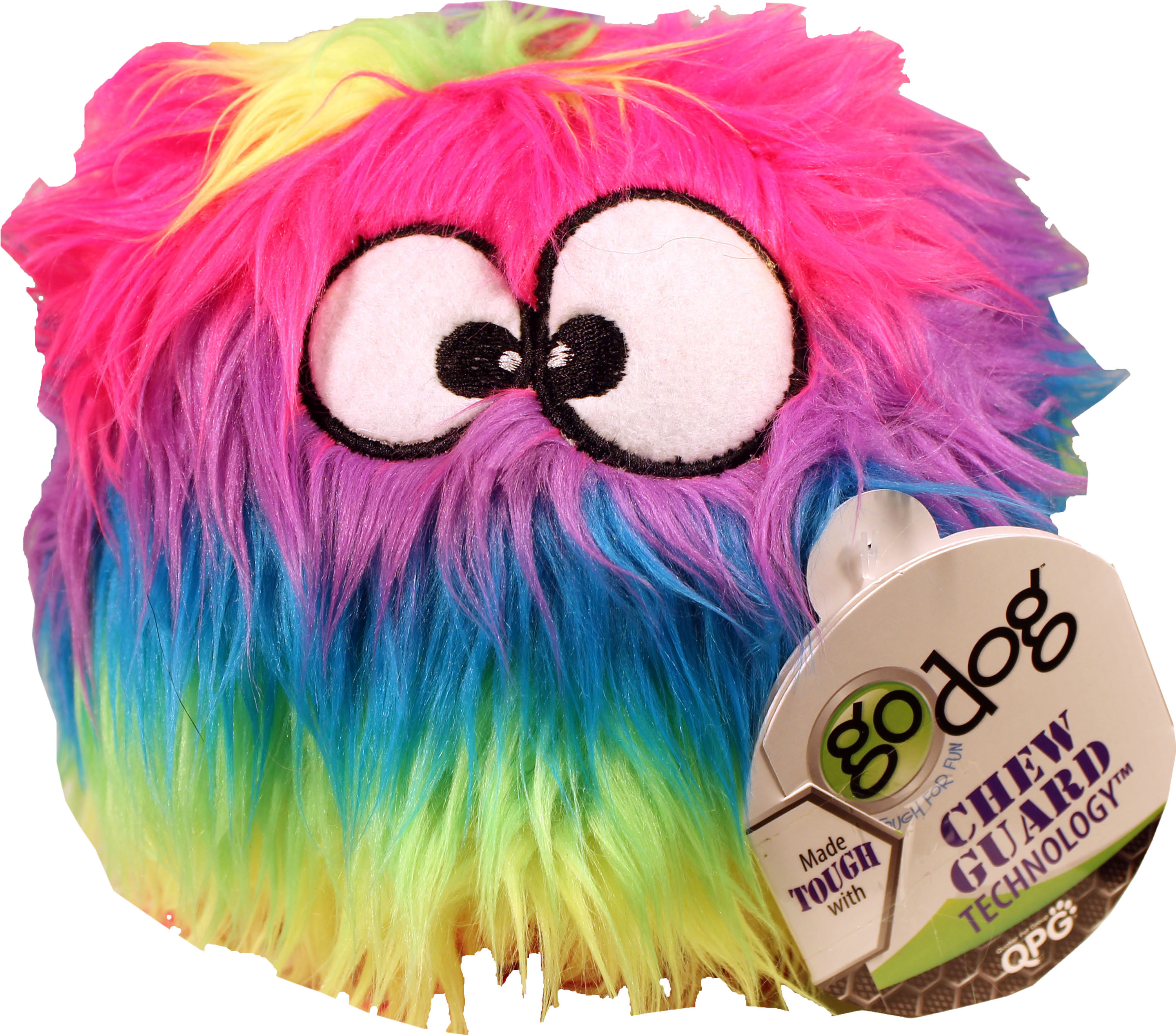 GODOG TOUGH N TEXTURE NEWT DOG TOY | ORANGE/PINK | MD | 094682
