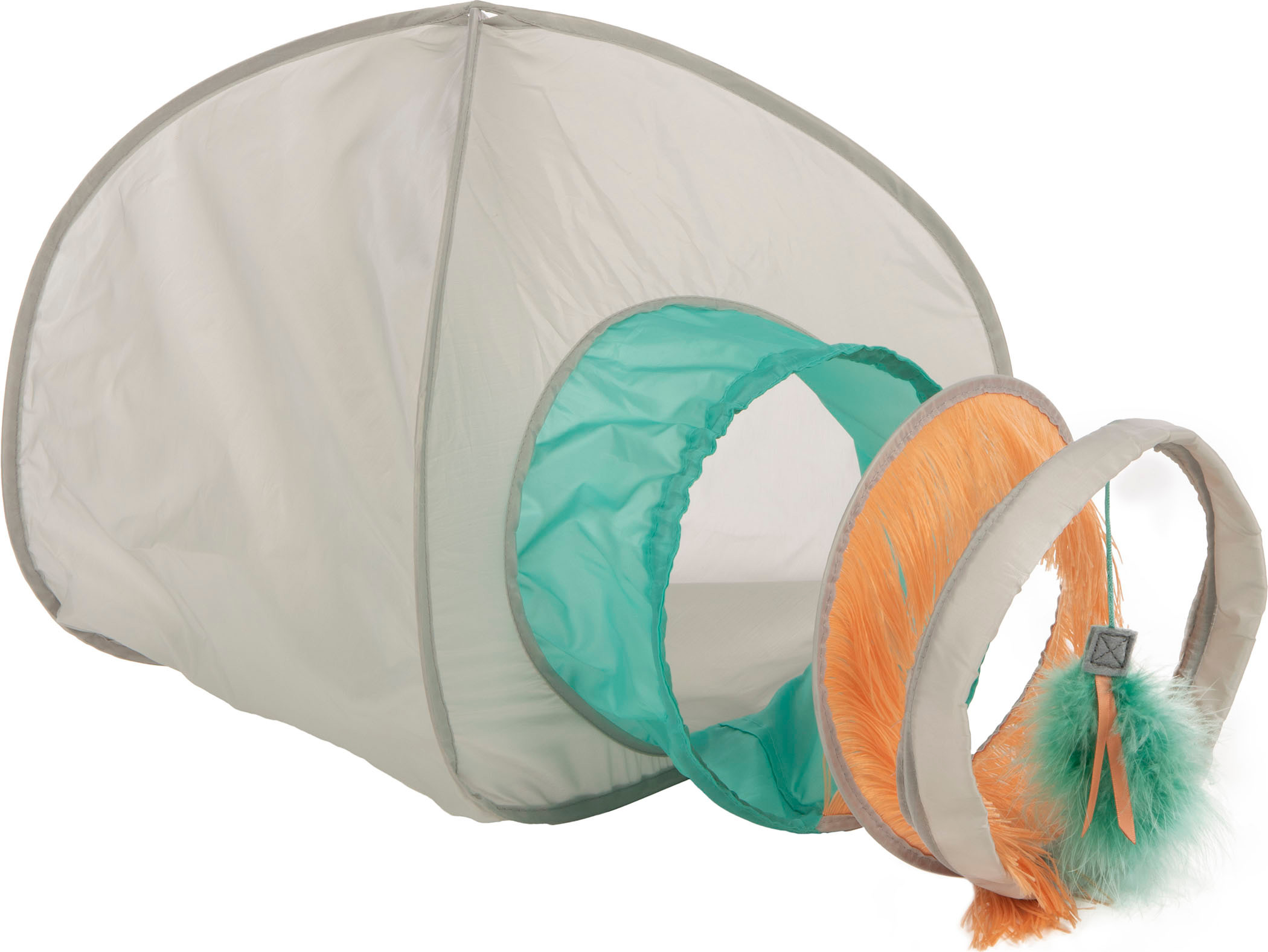SMARTYKAT FRINGE FRENZY CAT HIDEOUT W/ TUNNEL | 094578 - Bradley