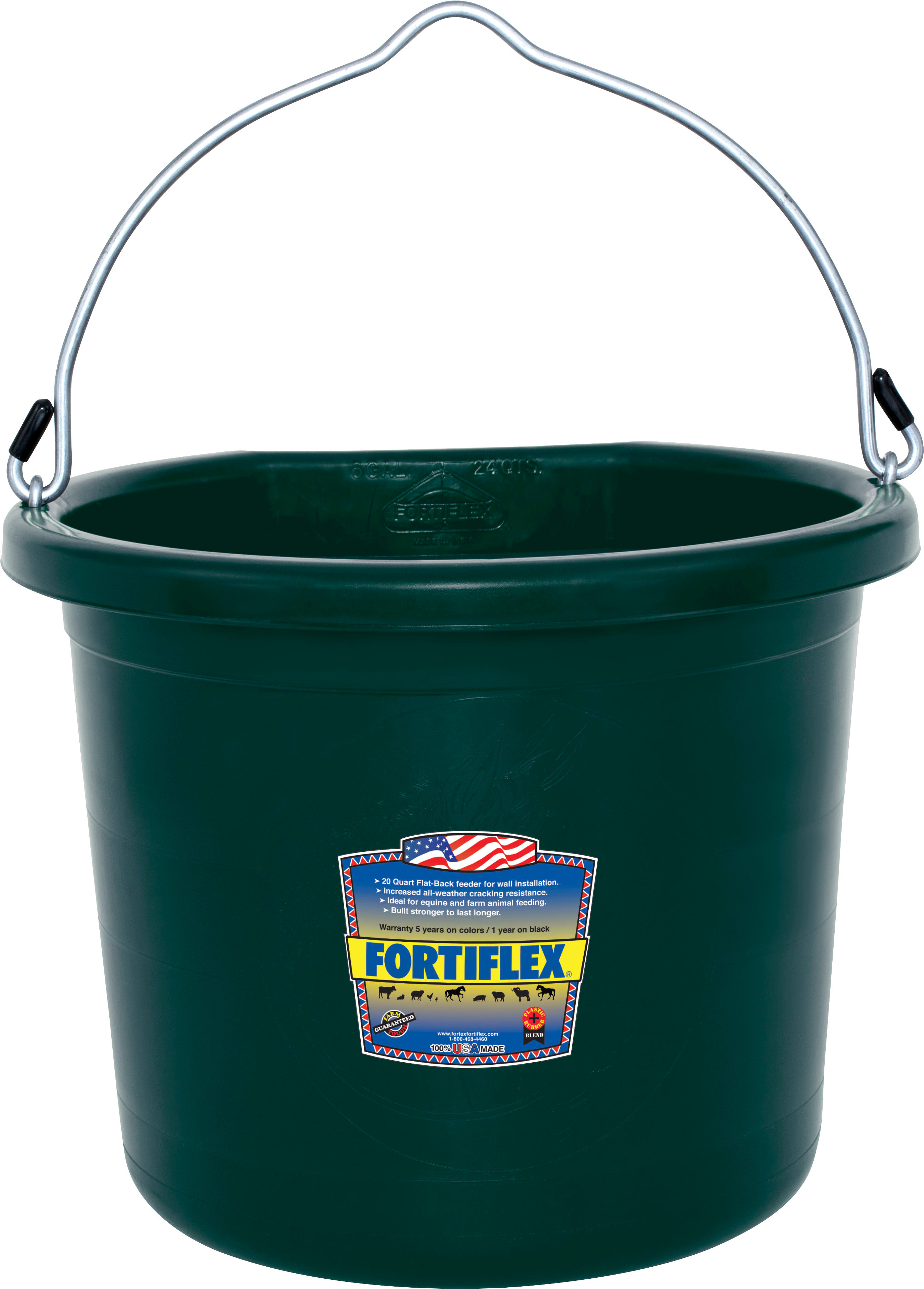 FORTIFLEX FLAT BACK BUCKET | HUNTER | 20 QT | 280518 - Bradley