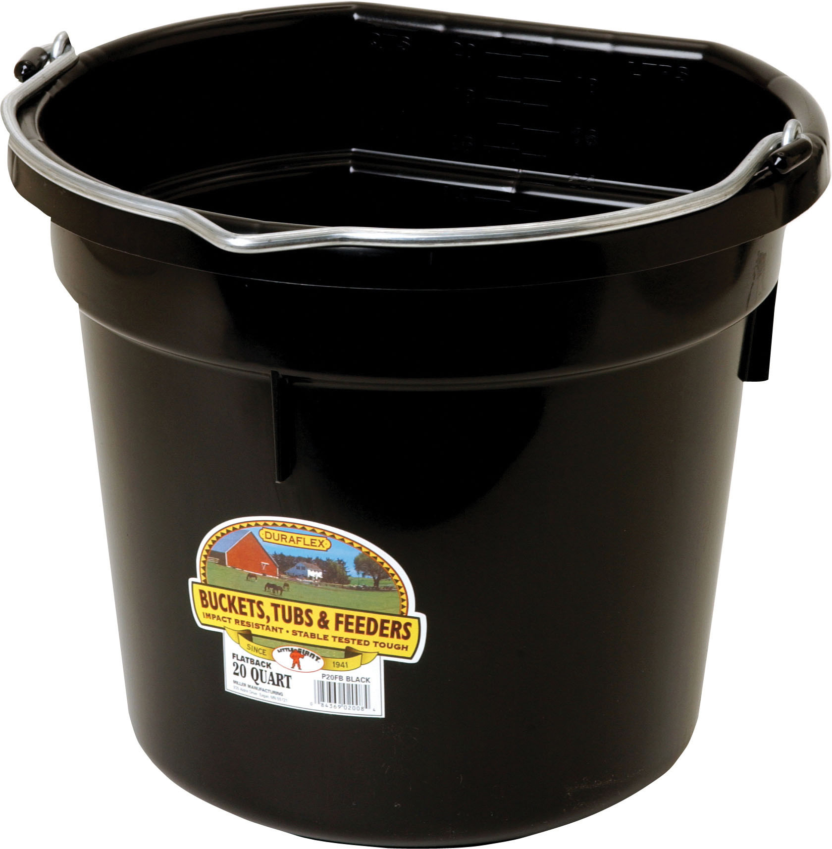 LITTLE GIANT PLASTIC LID FOR P20FB BUCKETS | BLACK | 20 QT