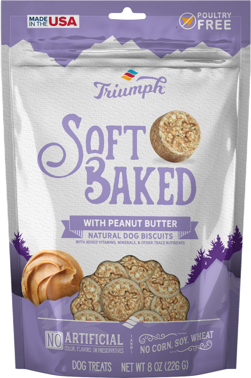 TRIUMPH SOFT BAKED NATURAL DOG BISCUITS | CHICKEN/APPLE | 8 OZ