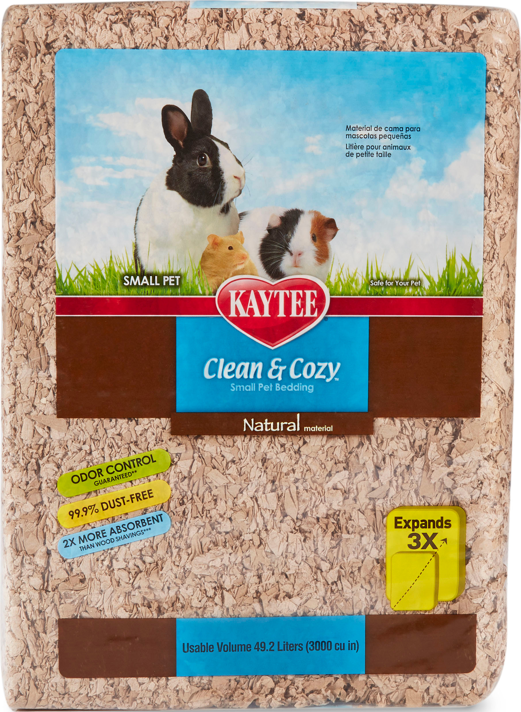 CLEAN & COZY SMALL PET BEDDING | NATURAL | 72 L-4394 CI | 529204