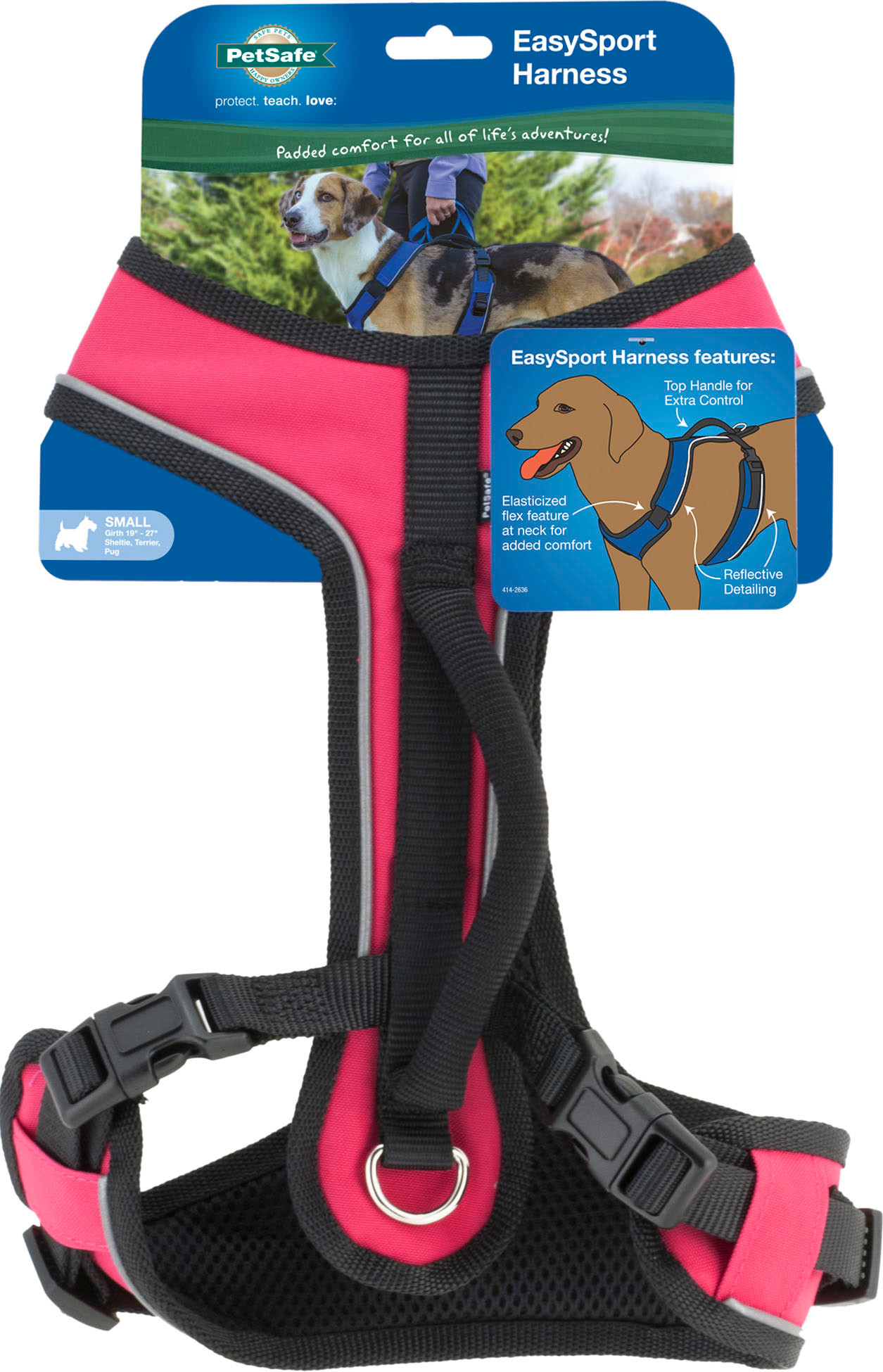 444.dogs専用 Standard X Back Leather Guide Dog Harness with Fixed Semi Rigid
