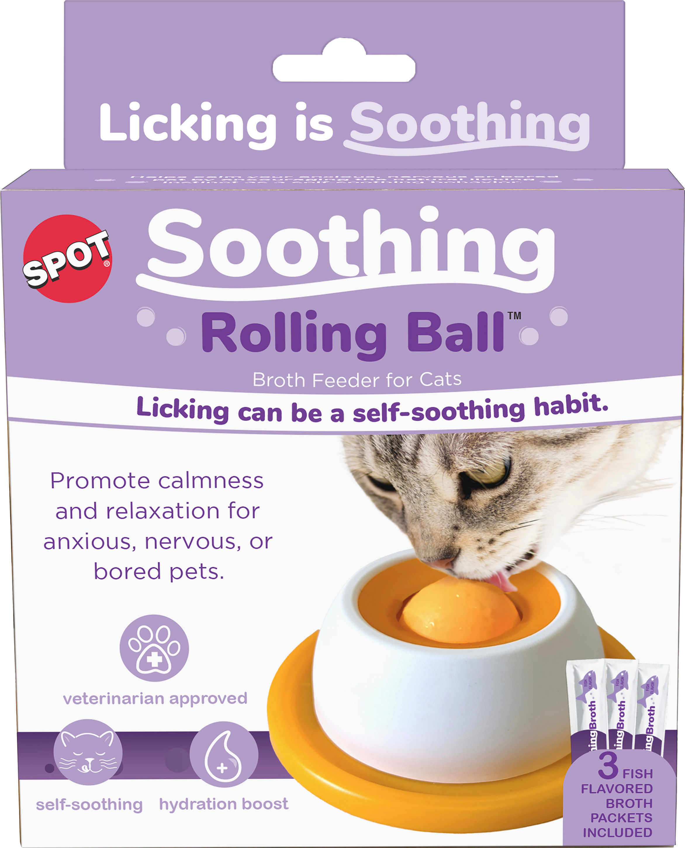 SPOT SOOTHING ROLLER BALL FOR CATS | SALMON | 692078 - Bradley