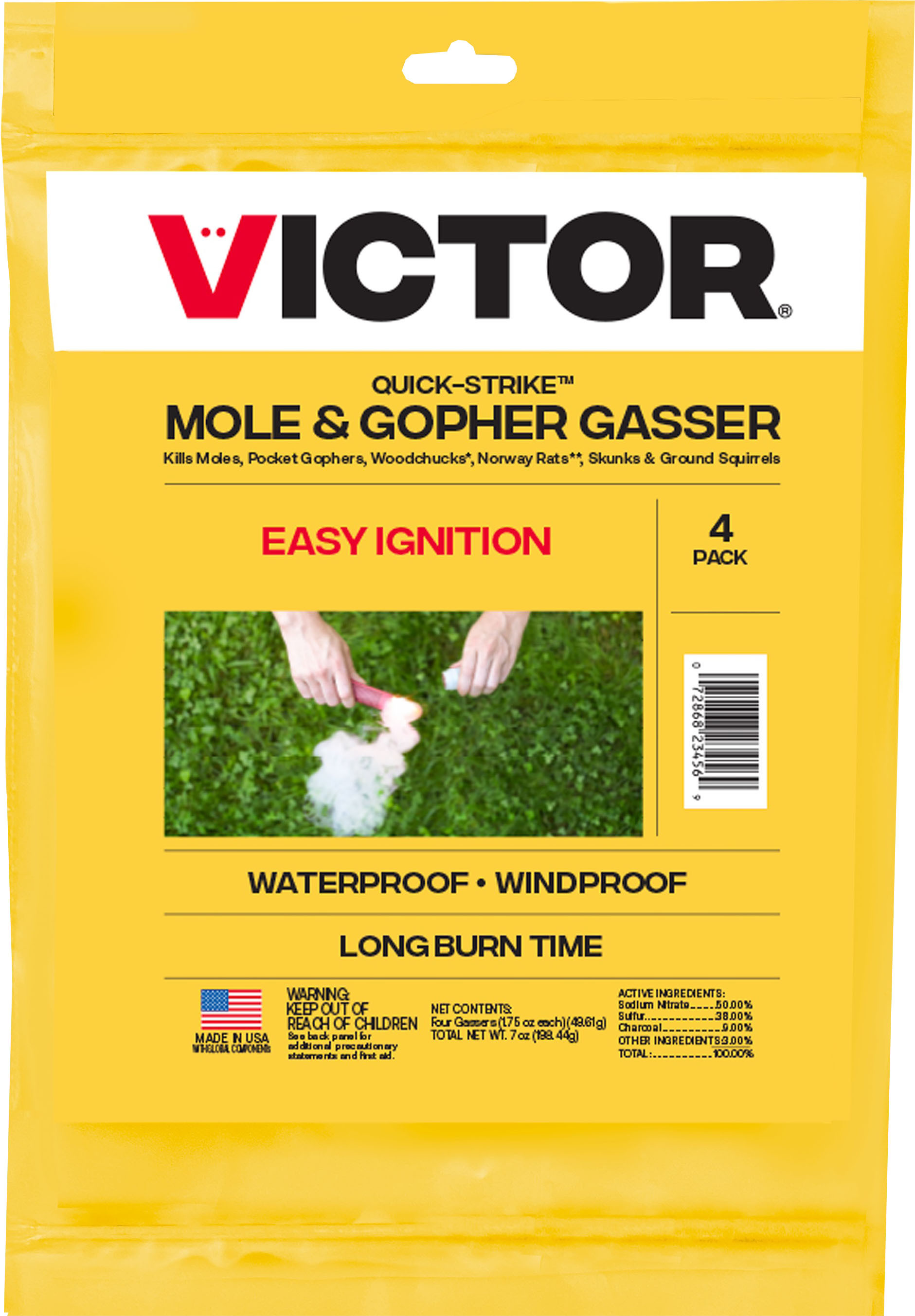 VICTOR QUICK-STRIKE MOLE & GOPHER GASSER | 4 PK | 755615 - Bradley