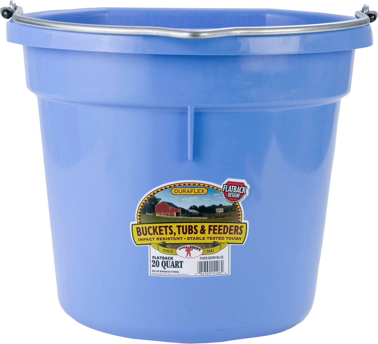 FORTIFLEX FLAT BACK BUCKET | VIVID VIOLET | 20 QT | 383589