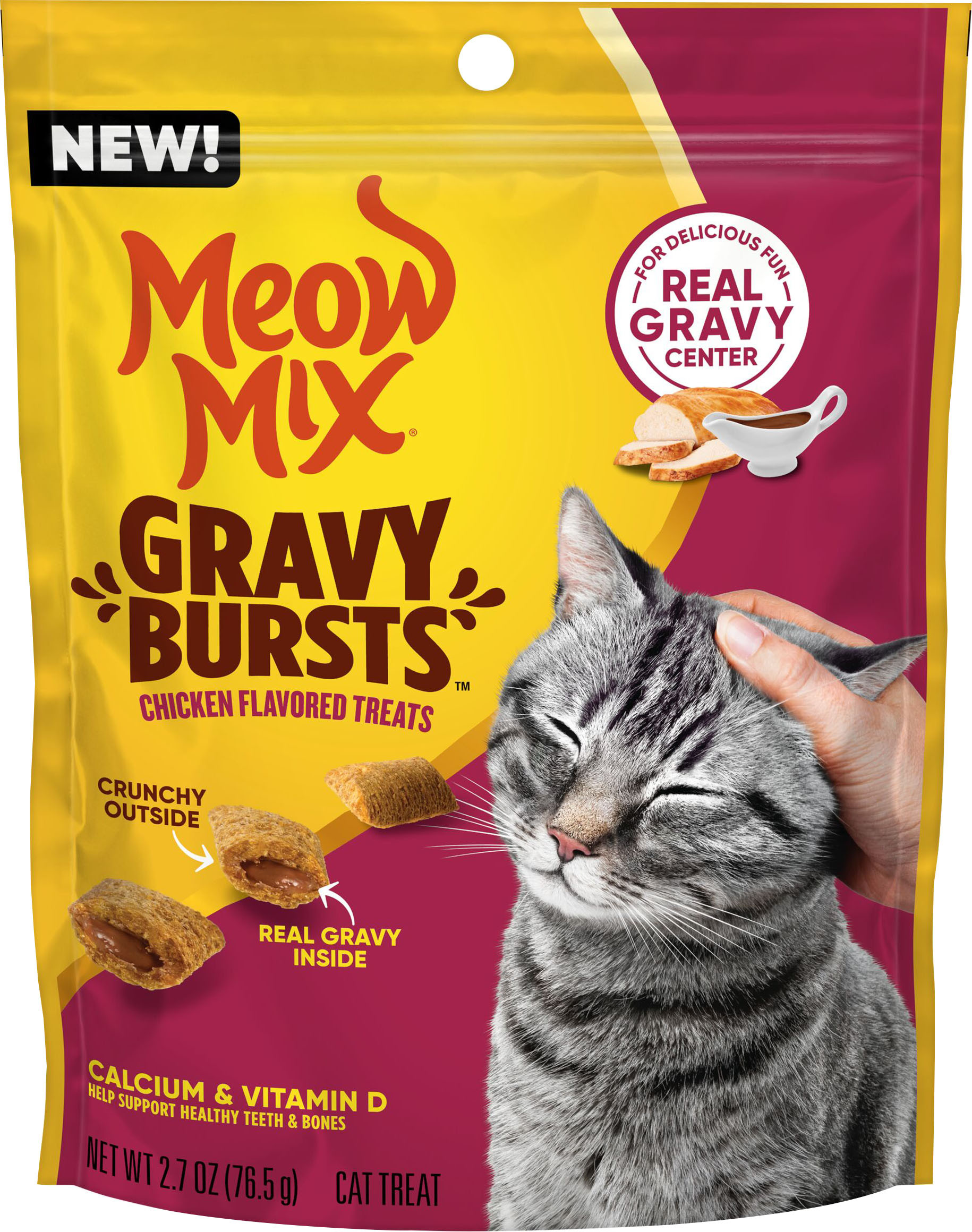 MEOW MIX IRRESISTIBLES CAT TREATS | SALMON | 3 OZ | 077055