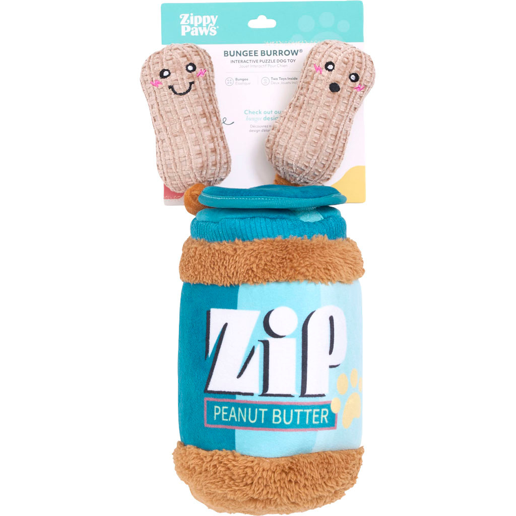 ZIPPYPAWS BUNGEE BURROW - PEANUT BUTTER JAR | O/S | 073568