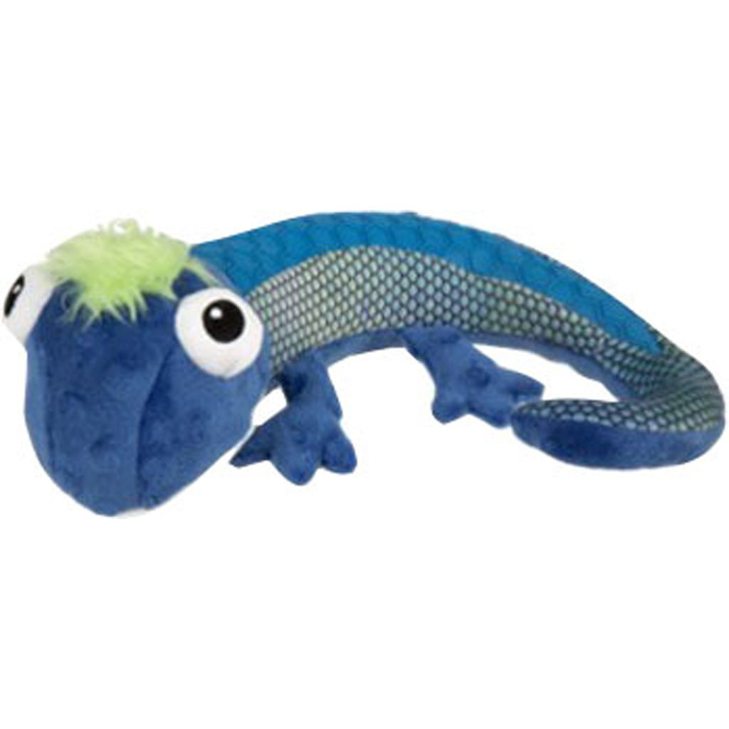 GODOG TOUGH N TEXTURE NEWT DOG TOY | ORANGE/PINK | MD | 094682