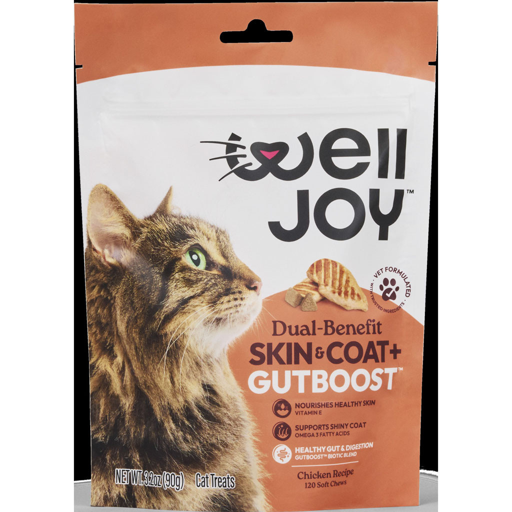 WELLJOY SKIN & COAT + GUTBOOST CAT TREAT | 3.2 OZ | 045070