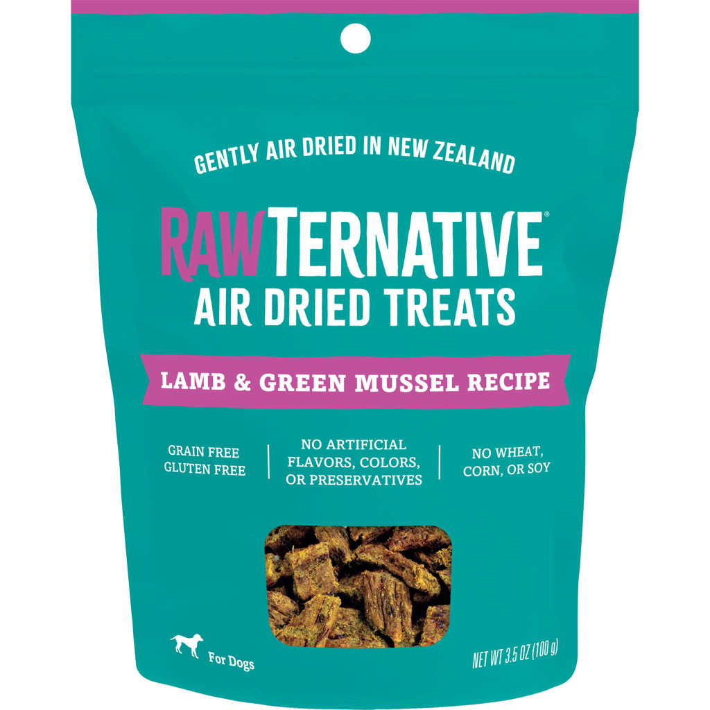 RAWTERNATIVE AIR DRIED DOG TREATS | LAMB/GREEN MUSSEL | 3.5 OZ