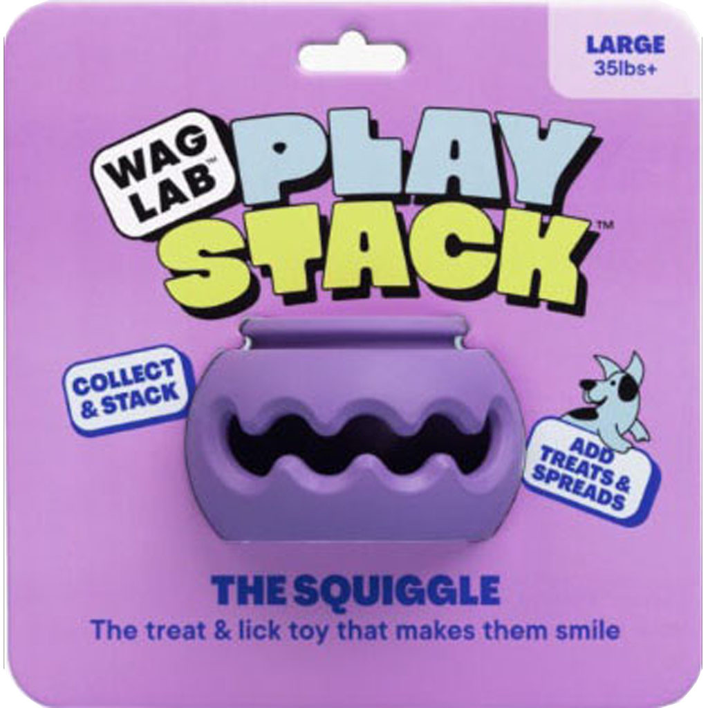 WAGLAB THE SPINNER PLAY STACK FOR DOGS | PINK/ORANGE | LG | 011019