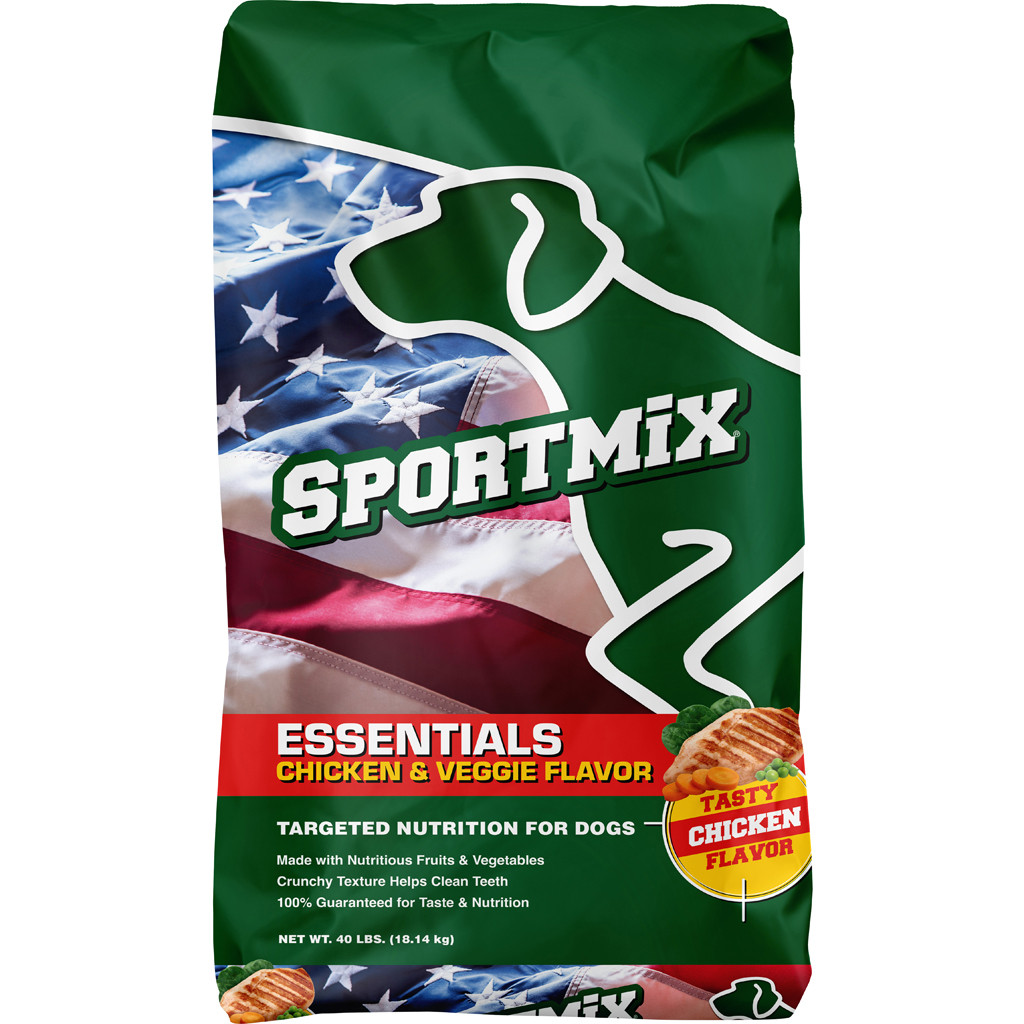 SPORTMIX ESSENTIALS DOG FOOD | CHICKEN/VEGGIE | 40 LB | 055432