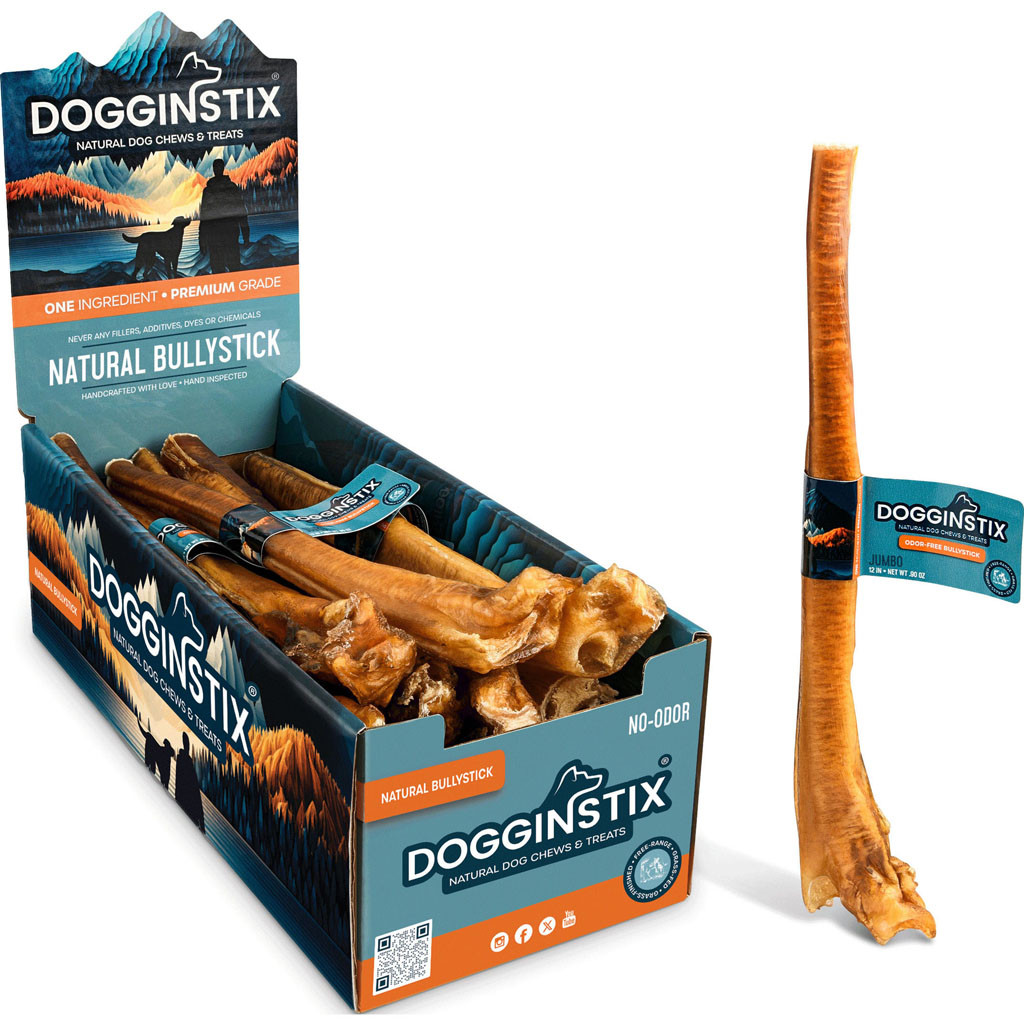 DOGGINSTIX BULLY STICKS | MONSTER 12 IN | 028018 - Bradley