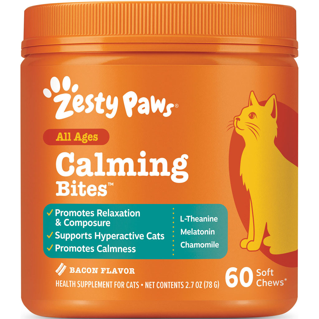 ZESTY PAWS CAT CALMING BITES | SALMON | 60 CT | 072054 - Bradley