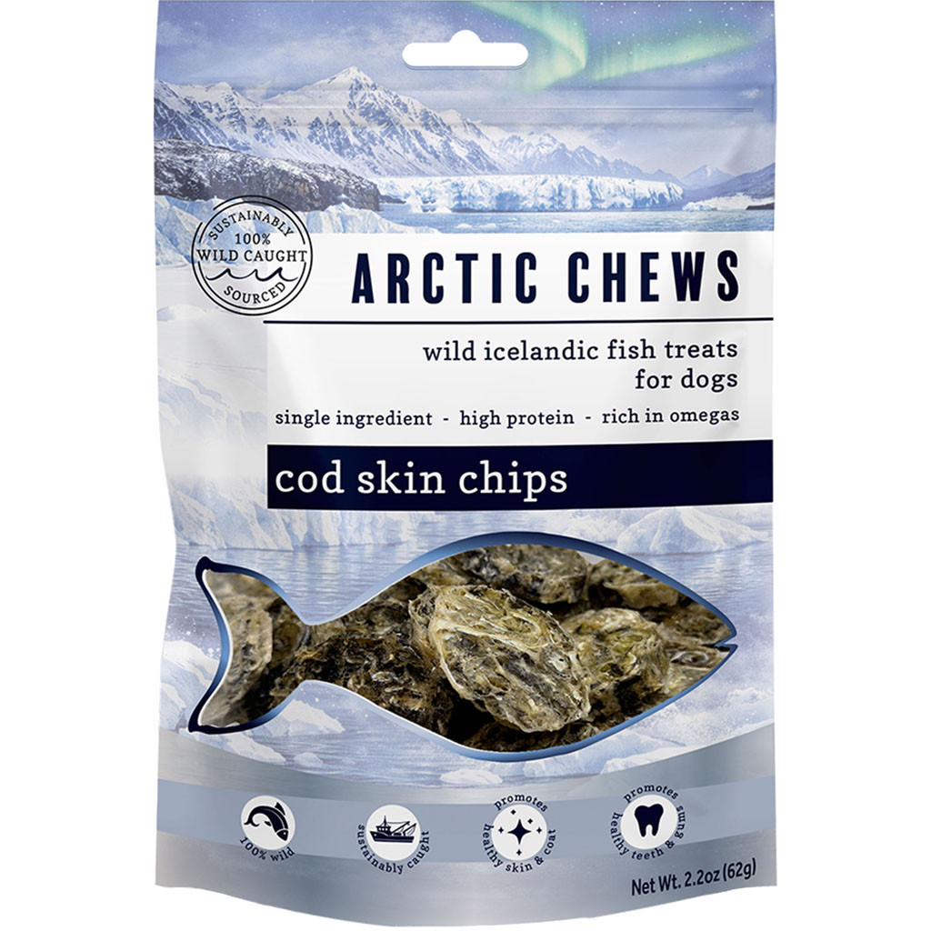 FF ARCTIC CHEWS HANDFOLDED COD SKIN DOG TREAT | SM-5 PK | 027418