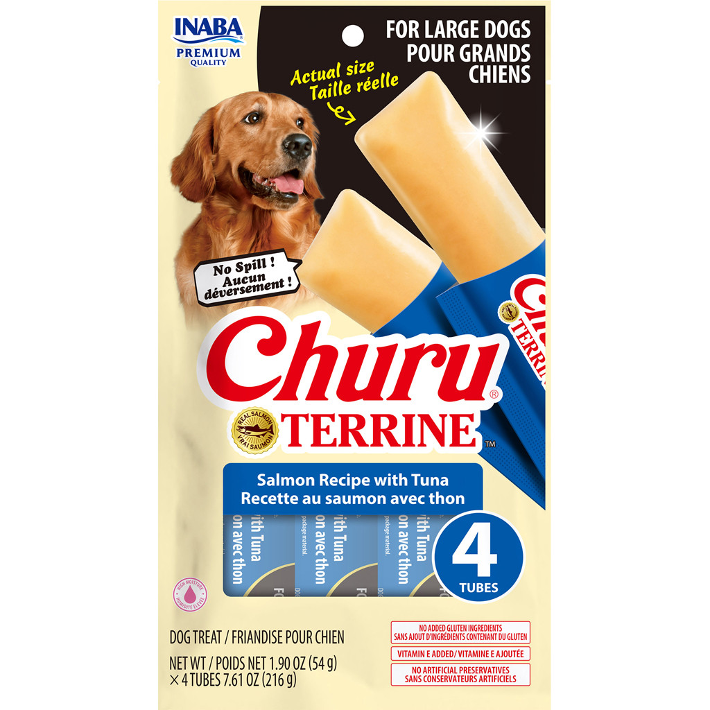 INABA CHURU TERRINE DOG TREATS | PUMPKIN | 7.6 OZ -4 PK | 003268