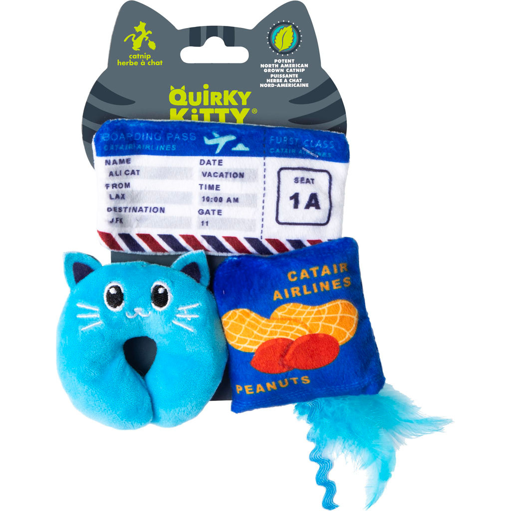 QUIRKY KITTY FELINE FITNESS CAT TOY | 3 PC | 685005 - Bradley