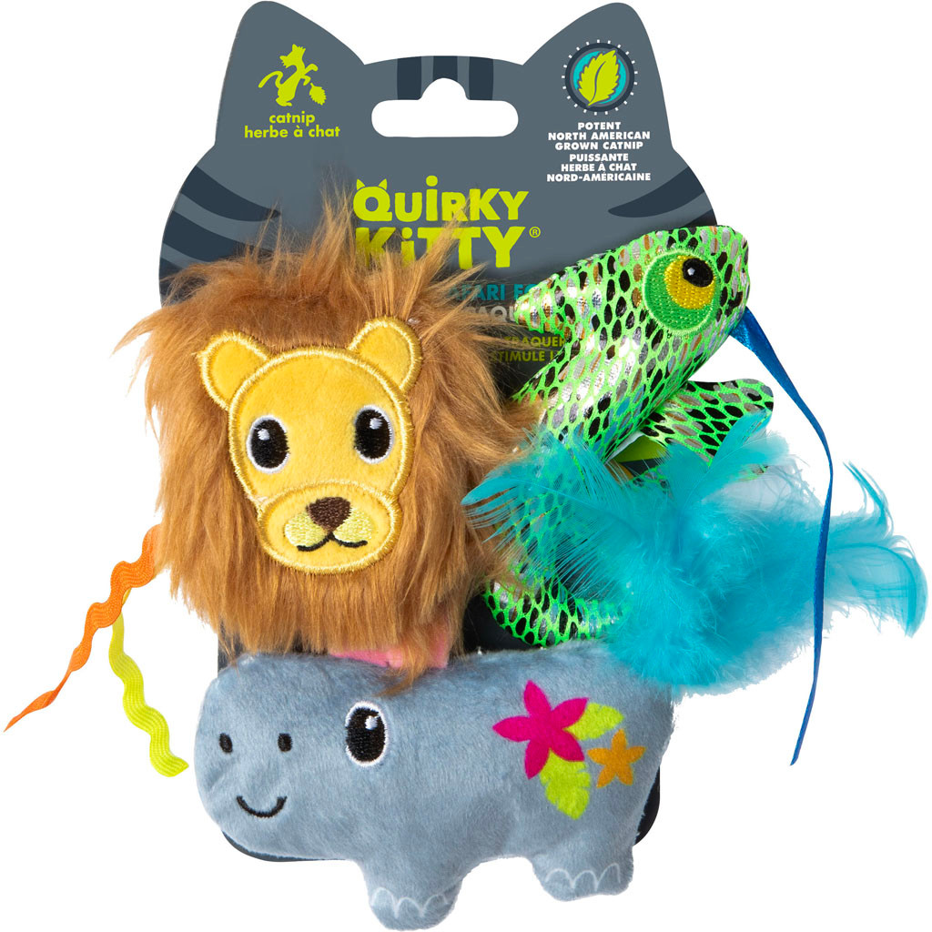 QUIRKY KITTY FELINE FITNESS CAT TOY | 3 PC | 685005 - Bradley