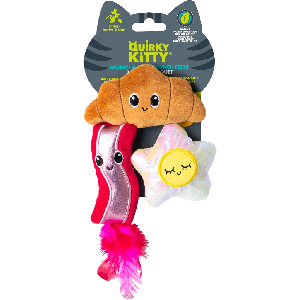 QUIRKY KITTY BRUNCH BUNCH CAT TOY | 3 PC | 685011 - Bradley